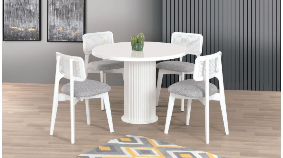 Alvin Beyaz Mutfak Masa Takımı