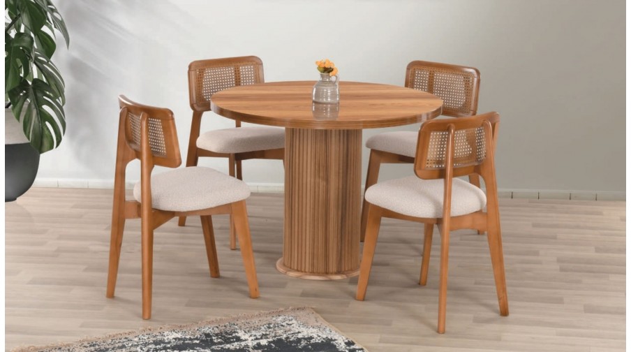 Alvin Ceviz Mutfak Masa Takımı