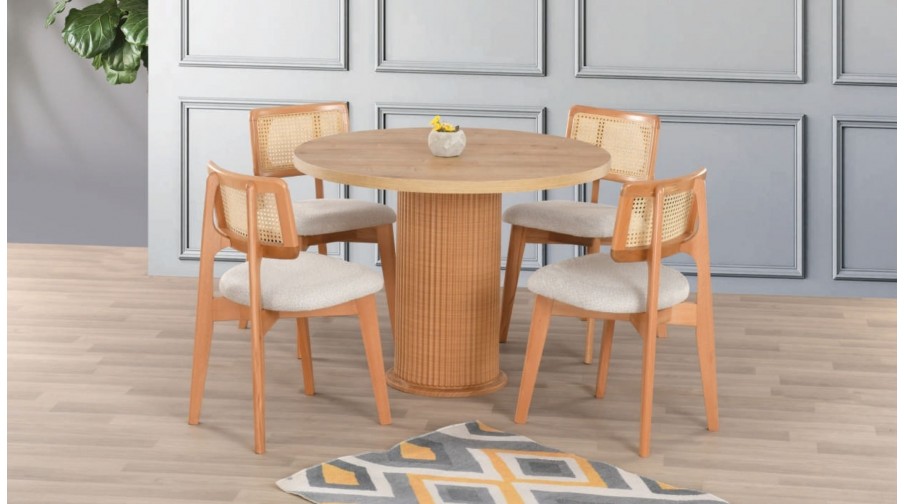 Alvin Meşe Mutfak Masa Takımı