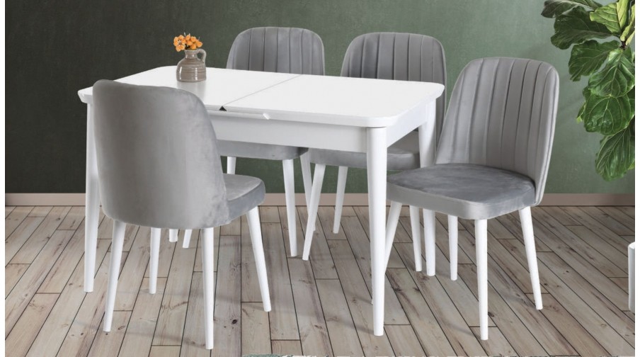 Arbol Beyaz Mutfak Masa Takımı