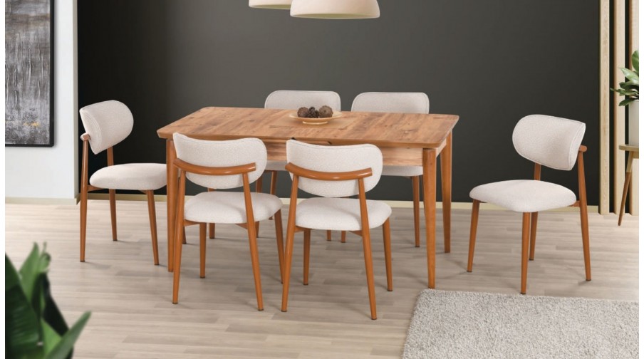 Florina Meşe Salon Masa Takımı