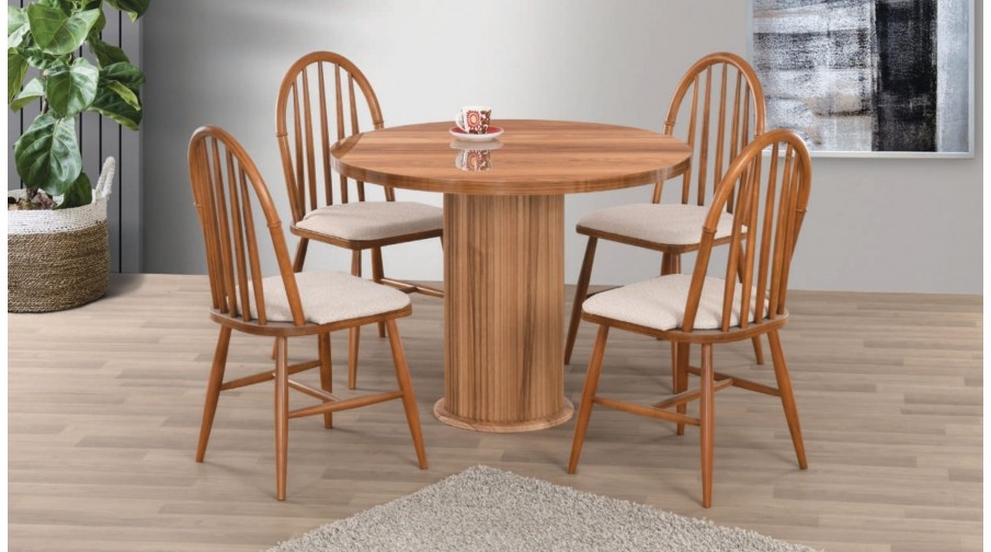 Frado Ceviz Mutfak Masa Takımı