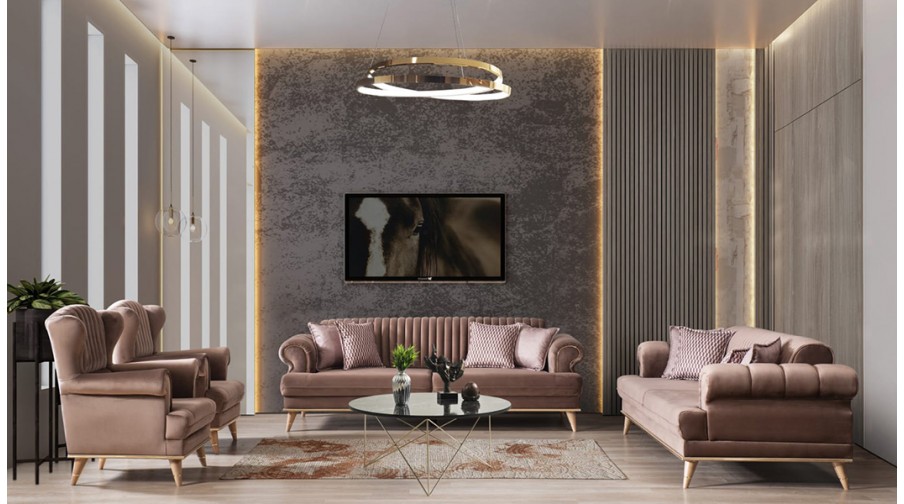 Koza Kahve Koltuk Takımı