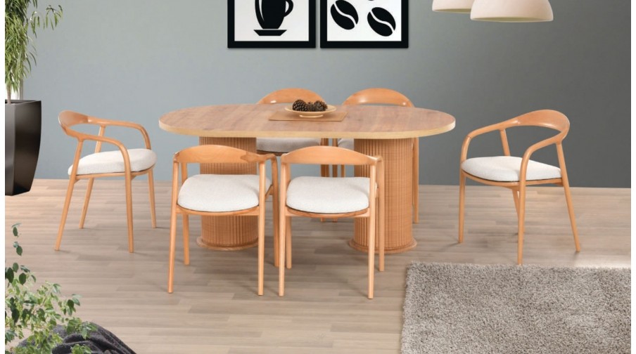 Noira Meşe Salon Masa Takımı