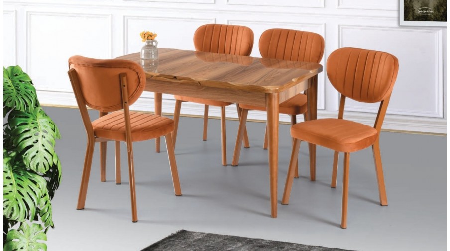 Regalo Ceviz Mutfak Masa Takımı