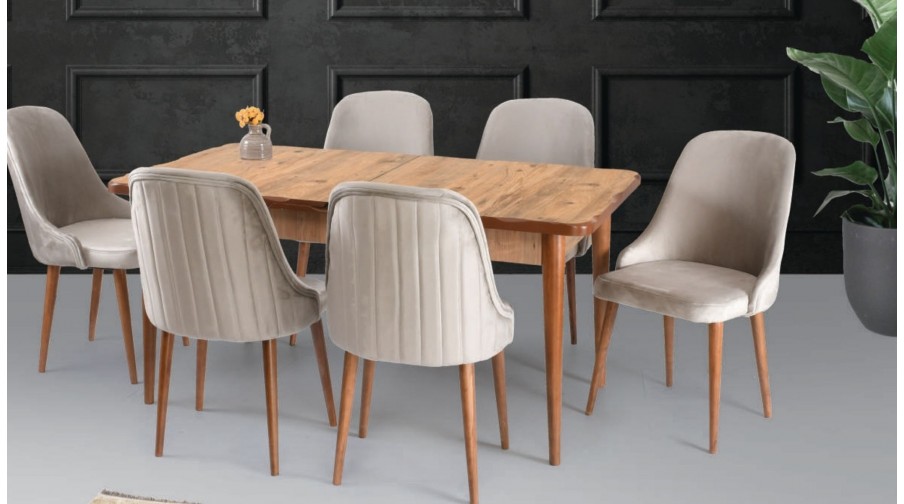 Wessa Naturel Salon Masa Takımı